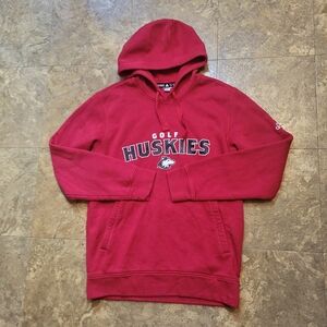 Adidas NIU Huskies Hoodie Sweatshirt Mens Medium M Red Long Sleeve Pullover NCAA